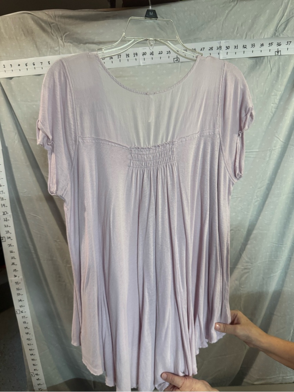 Free People Lavender Button-Front Tunic - Picture 2 of 5